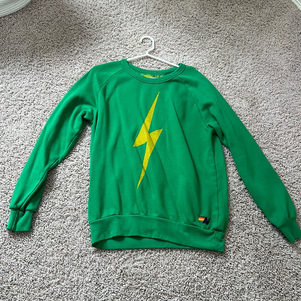 Aviator nation bolt crew neck